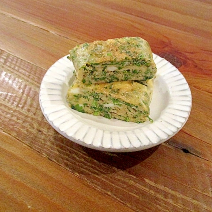 *旬の味♪にんじん葉の玉子焼き*